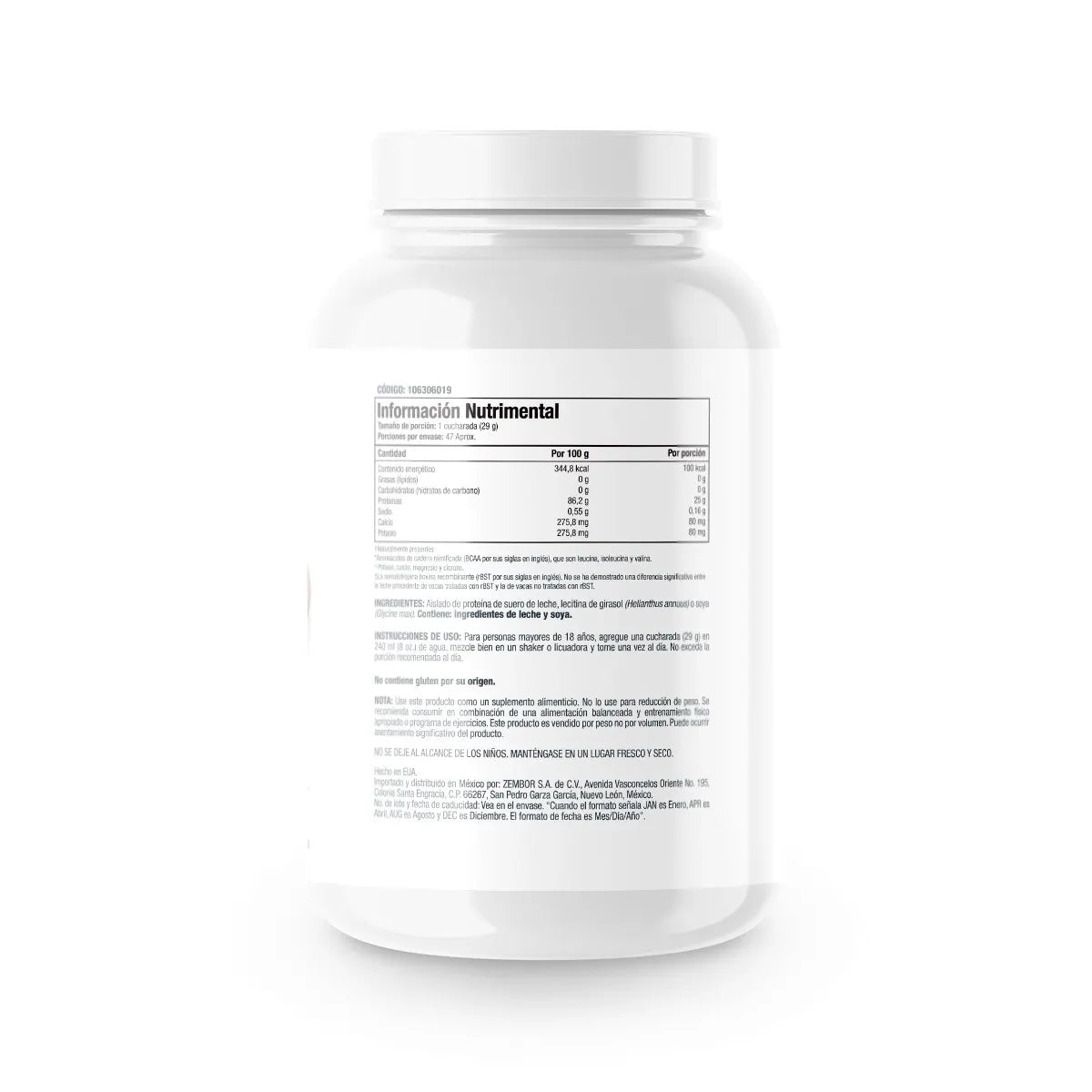 ISOPURE UNFLAVORED 3 LIBRAS