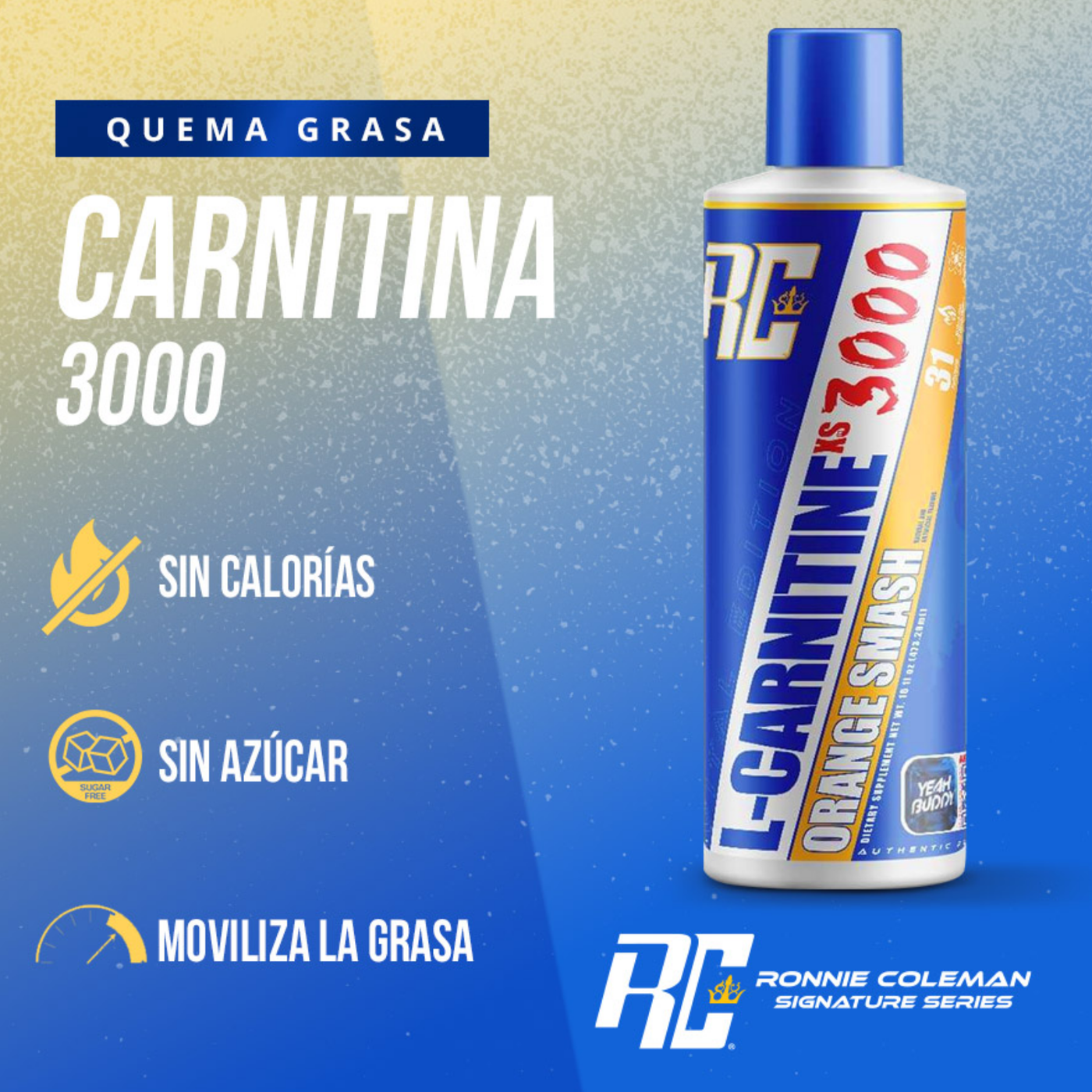 l-carnitine xs 3000 para que sirve Ronnie Coleman Signature Series Lquido, metabolismo de aminocidos y apoyo de fuerza muscular magra, sin estimulantes, sin azcar, cero carbohidratos, Orange Smash, 16 onzas : Salud y Hogar Nutrex Liquid Carnitine 3000 is perfect for athletes Ronnie Coleman Signature Series L-Carnitine