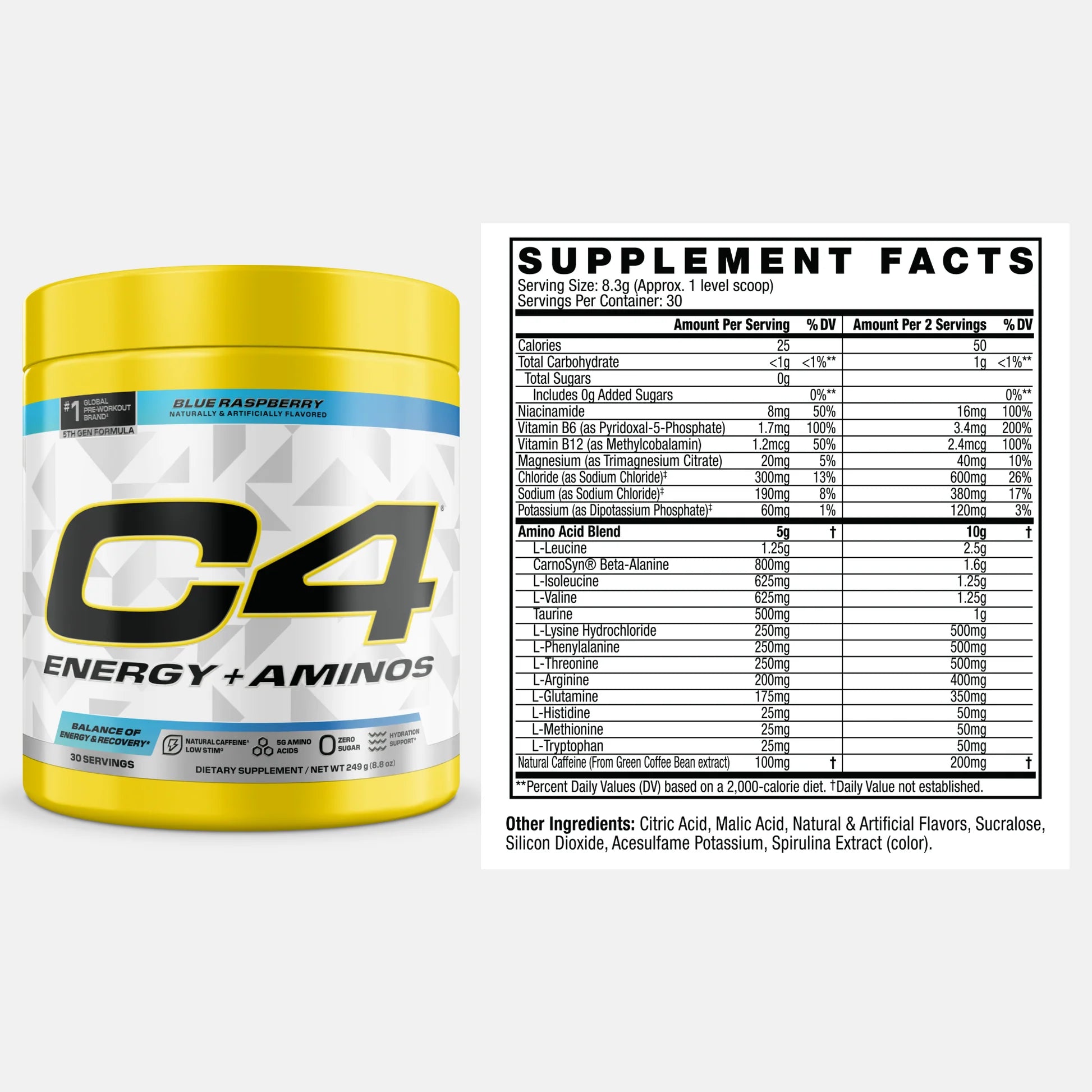 C4 ENERGY + AMINOS 30 PORCIONES