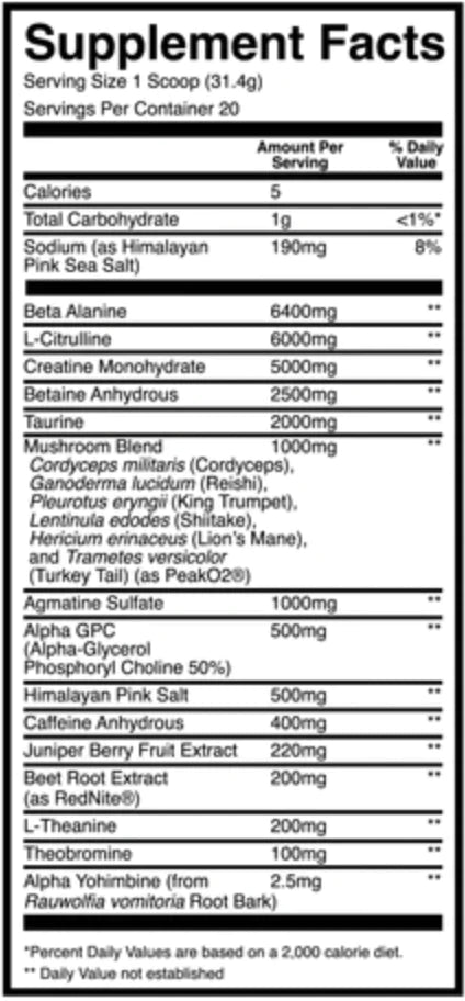 RAW THUPER THAVAGE PRE WORKOUT 20 PORCIONES