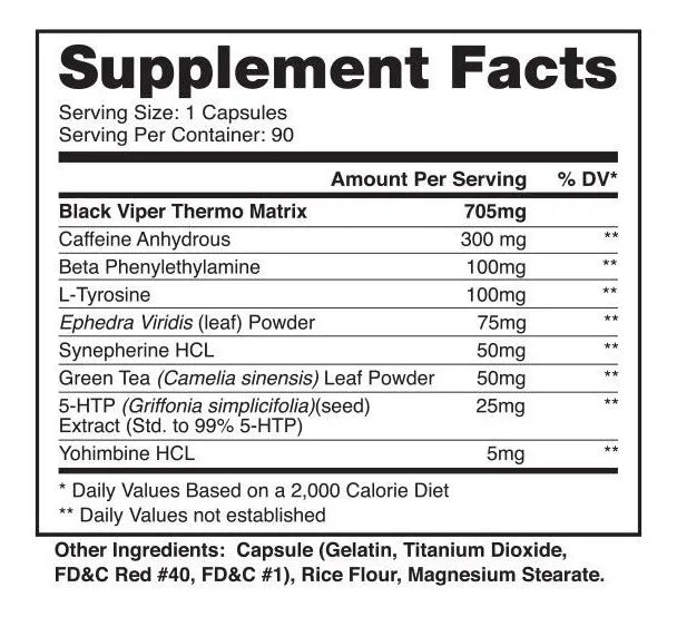 DRAGON BLACK VIPER 90 CAPSULAS