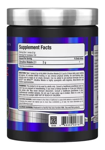 ALLMAX L CITRULINE 150 PORCIONES