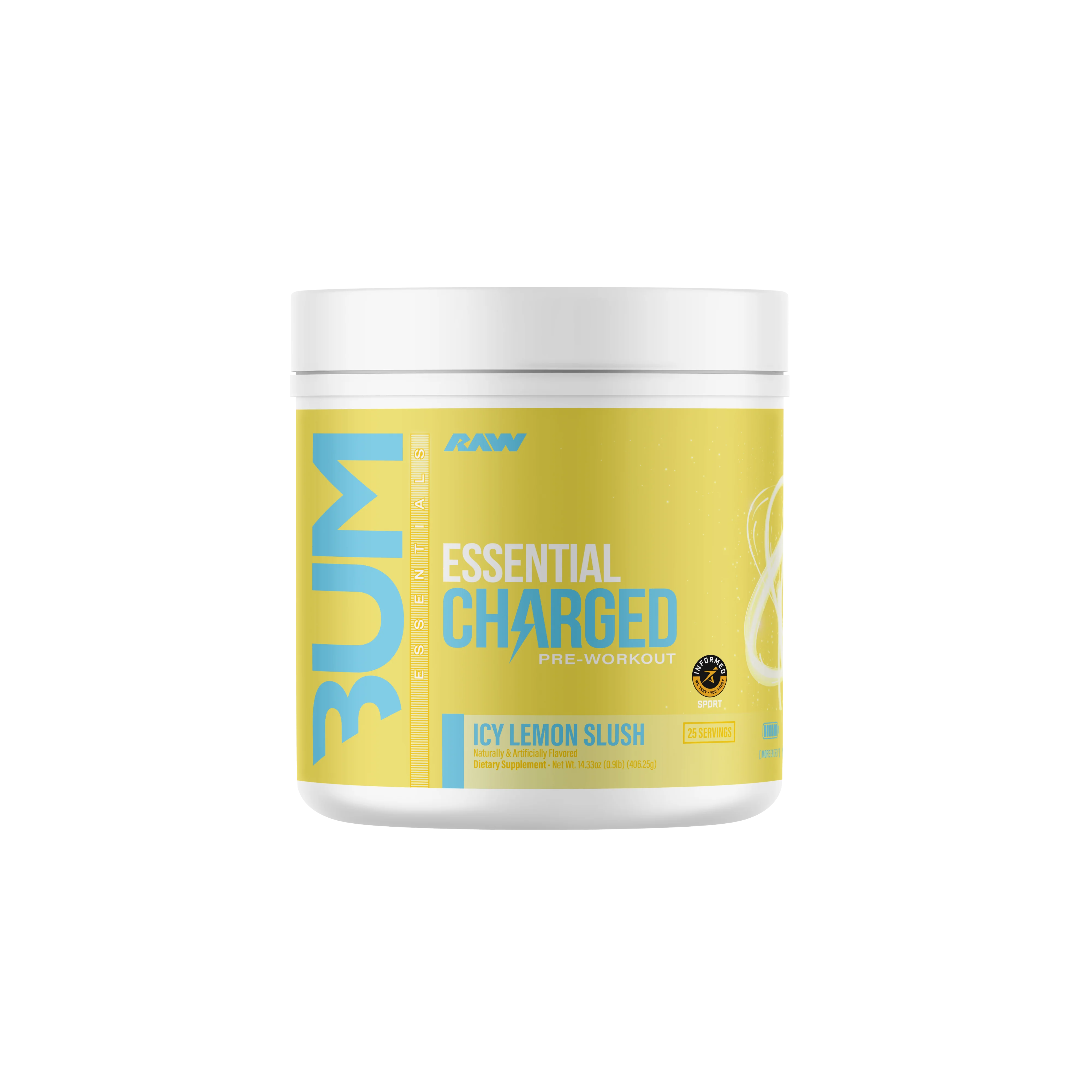 RAW CBUM ESSENTIAL CHARGED PRE WORKOUT 25 PORCIONES