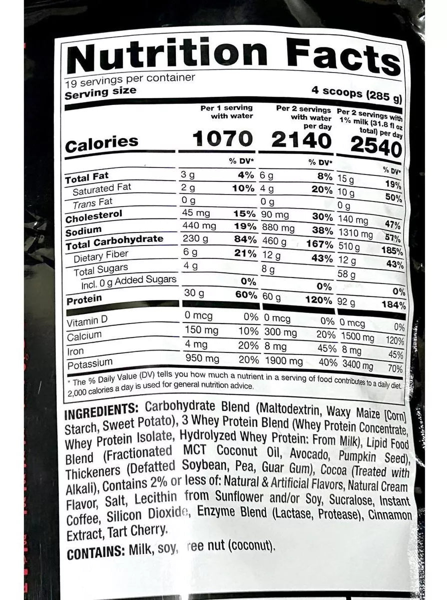 MUTANT MASS EXTREME 2500 12 LIBRAS