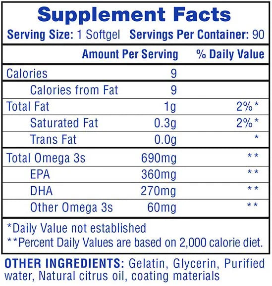 HTP FISH OIL 90 SOFTGEL