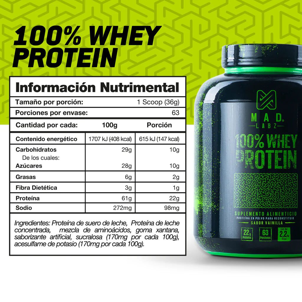 MAD LABZ100% WHEY 5 LIBRAS