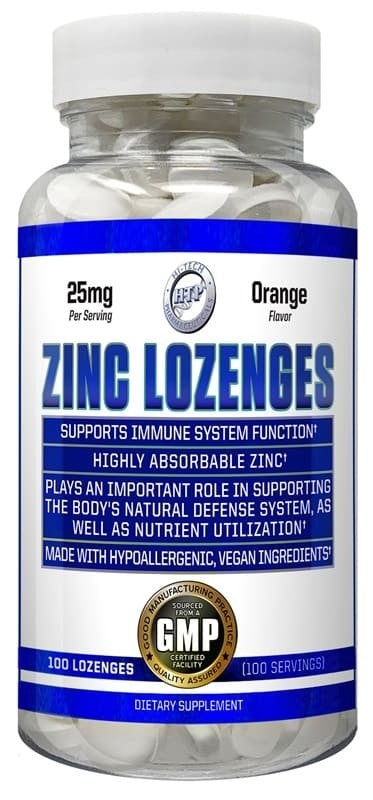HTP ZINC LOZENGES 100 TABLETAS