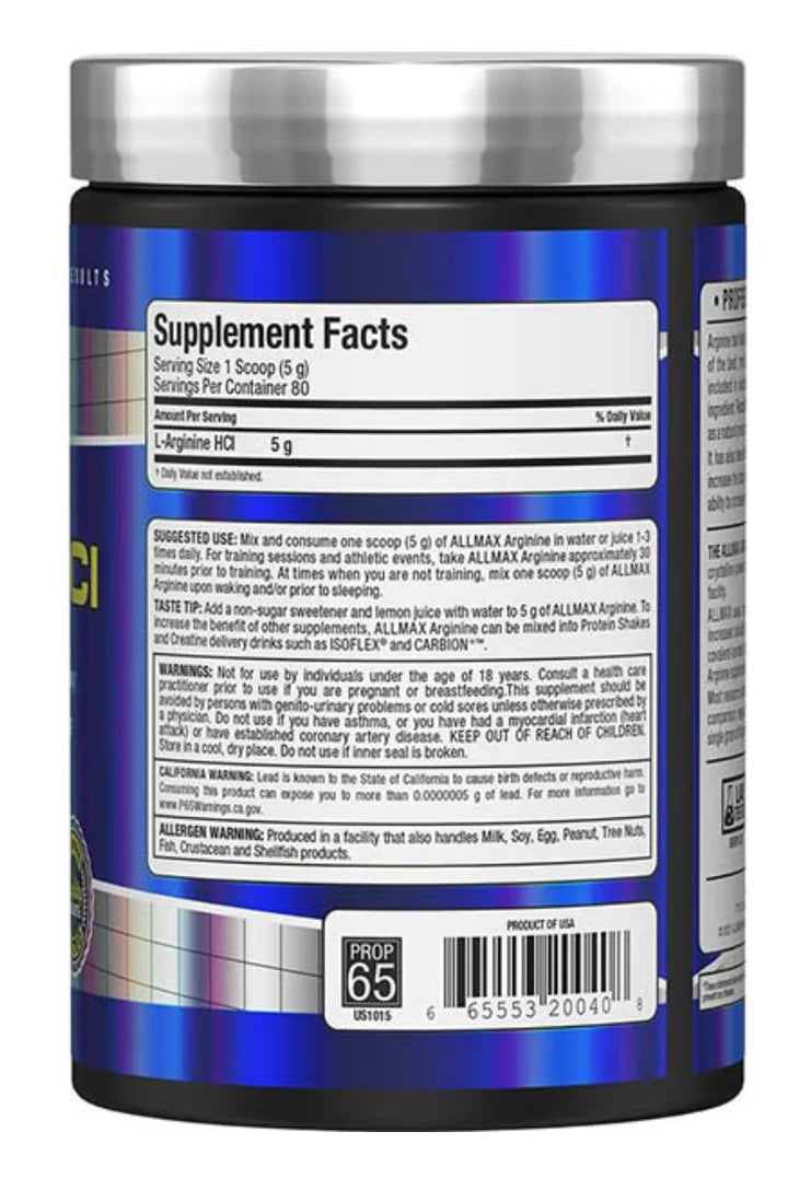 ALL MAX ARGININE HCI 80 PORCIONES