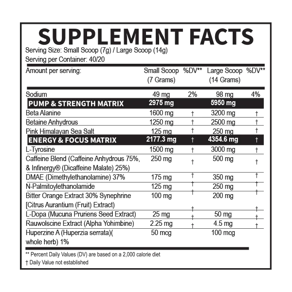 DRAGON PHARMA VENOM INFERNO 40/20 PORCIONES