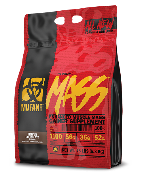 Mutant Mass 15 lbs sabor triple chocolate 