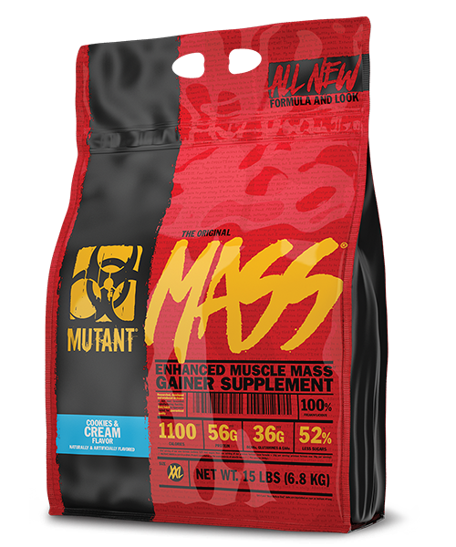 Mutant Mass 15 lbs sabor cookies and cream