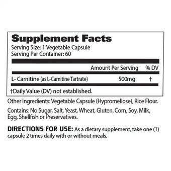 GAT L-CARNITINE 60 CAPSULAS