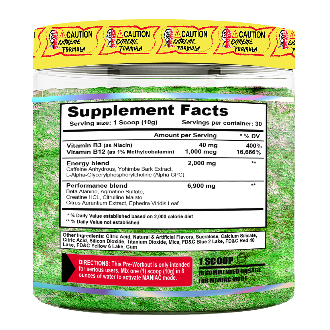 MANIAC 50 EPHEDRA 30 PORCIONES