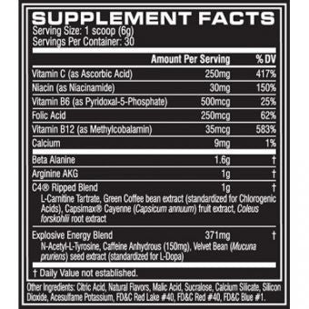 C4 RIPPED 30 PORCIONES